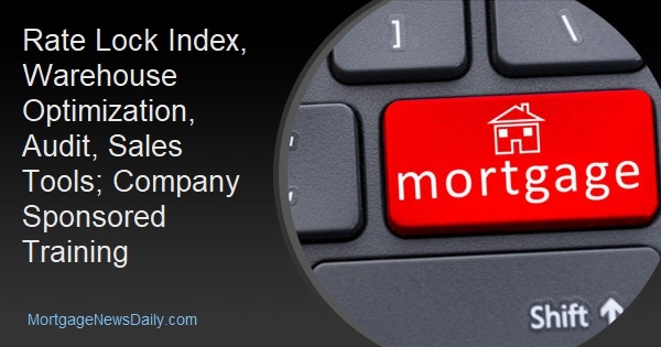 Rate Lock Index, Warehouse Optimization, Audit, Sales Tools; Company Sponsored Training - Vimarsana News