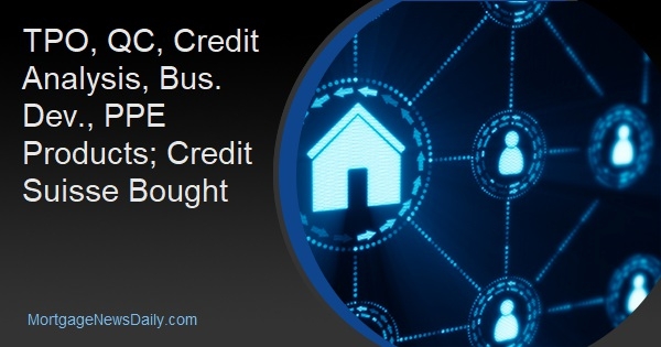 TPO, QC, Credit Analysis, Bus. Dev., PPE Products; Credit Suisse Bought - Vimarsana News