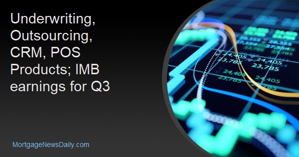 Underwriting, Outsourcing, CRM, POS Products; IMB earnings for Q3 - Vimarsana News