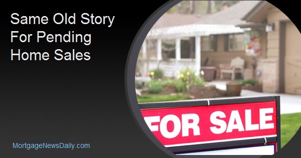 Same Old Story For Pending Home Sales
