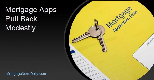 Mortgage Apps Pull Back Modestly