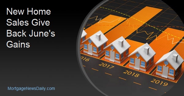 New Home Sales Decline in July, Erasing June Gains