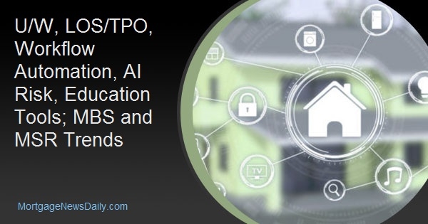 U/W, LOS/TPO, Workflow Automation, AI Risk, Education Tools; MBS and MSR Trends