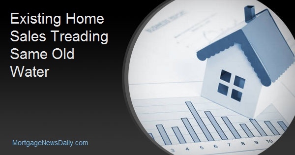 Existing Home Sales Treading Same Old Water
